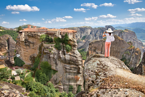 Meteora - skaly, monastery a pokoj